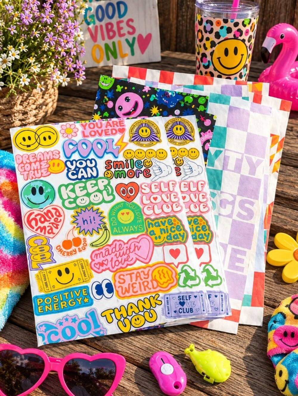 POLYMAILER GOOD VIBES 30 PIECE SHIPPING SET
